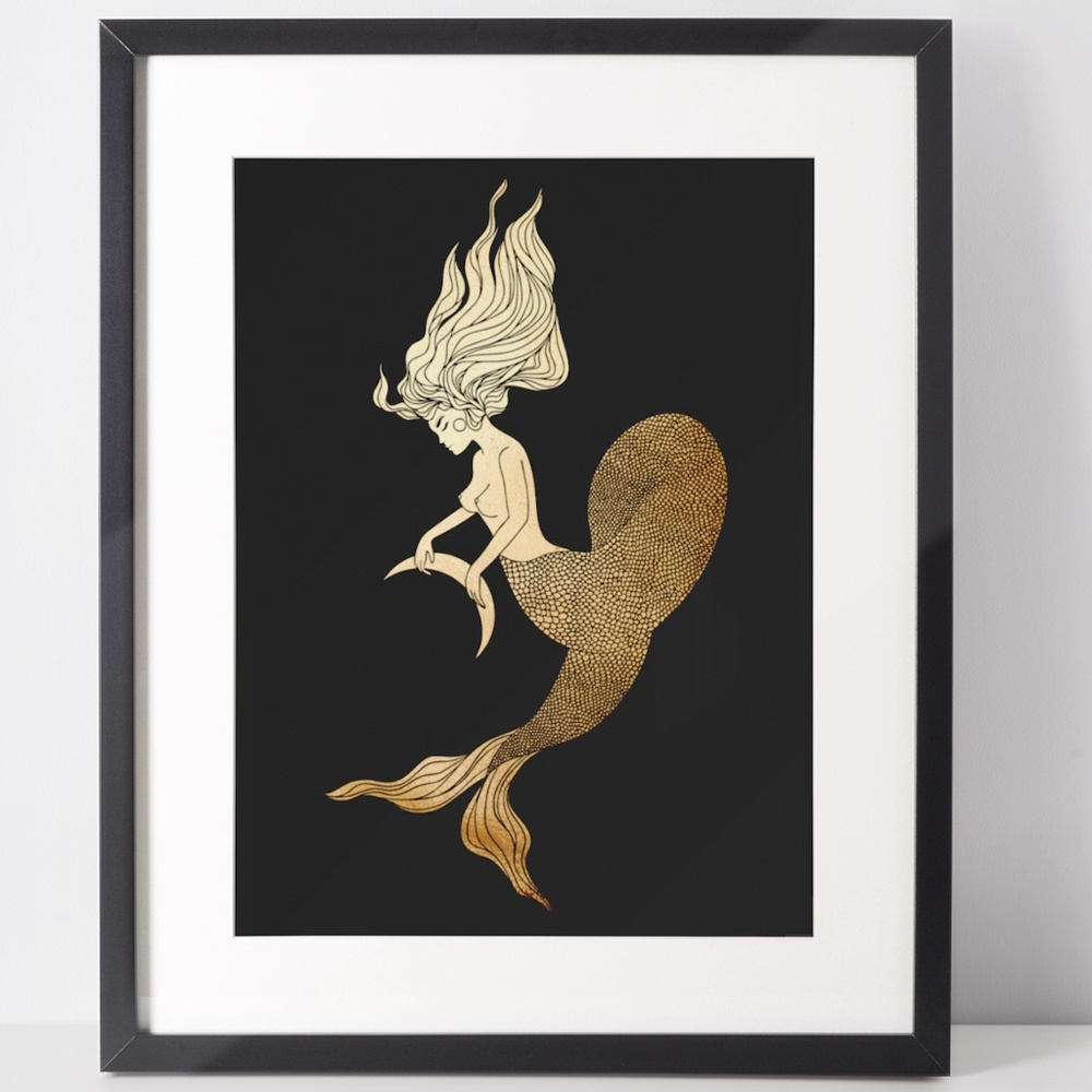 Pisces Wall Art Celestial Zodiac Print Poster Unframed - Picture 1 of 5